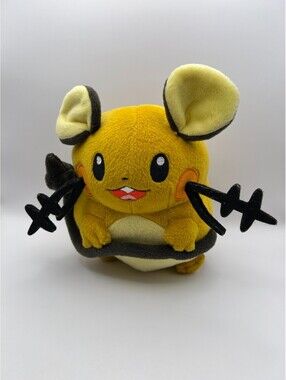 Pokémon Dedenne Plush Takara Tomy Official Soft Stuffed Animal Yellow